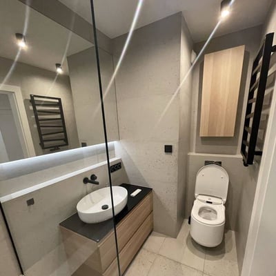 Miete einer modernen Wohnung mit 3 Schlafzimmern, 107 m², Blick auf die Weichsel, Zabłocie, Krakau, Polen